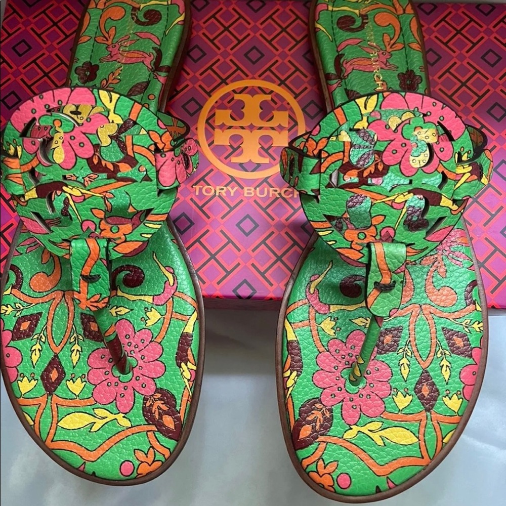 Tory Burch Miller Sandal Green Splash
